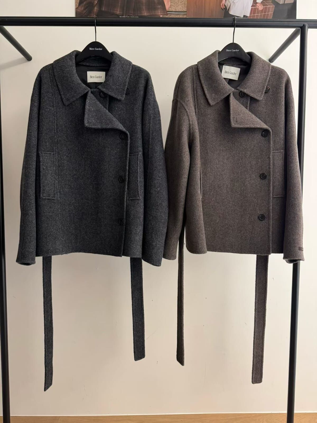 BG5312 英倫側扣鈕腰帶外套