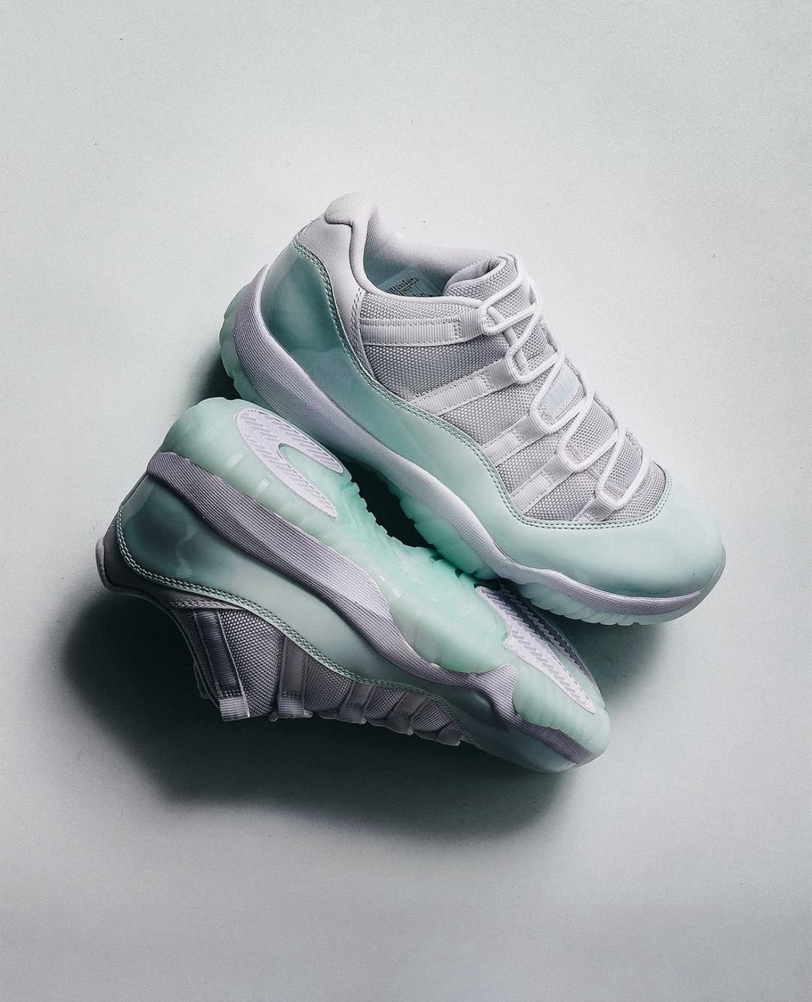 NIKE W AIR JORDAN 11 LOW 'Retro lgloo' 薄荷綠 漆皮 冰底 女款 AJ11 AH7860-103