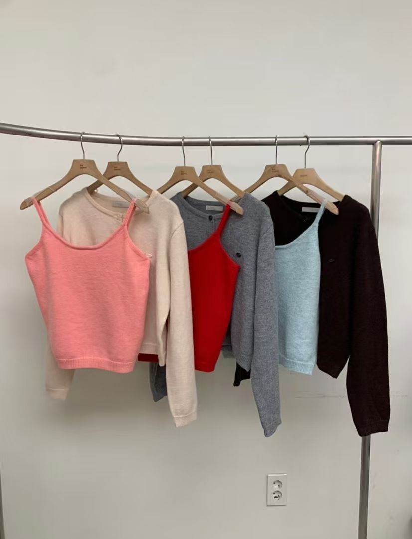 BM5338 雙混色背心外套套裝