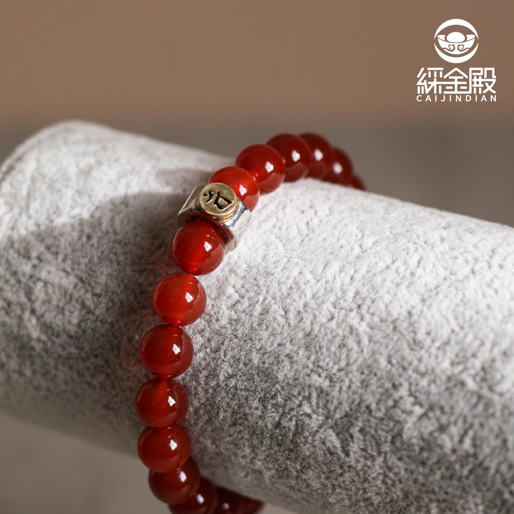 天然紅瑪瑙本命佛手珠-羊/猴｜守護神｜釋迦牟尼佛｜手鍊｜飾品｜平安圓滿【綵金殿】