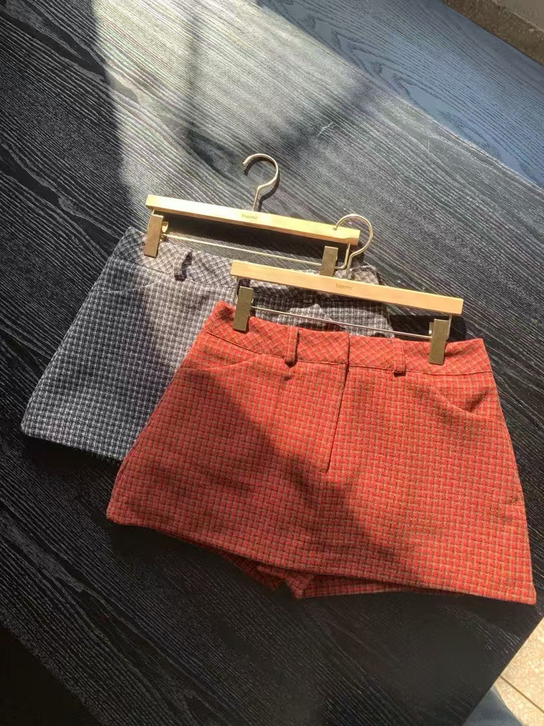 BM5341 格紋短裙褲