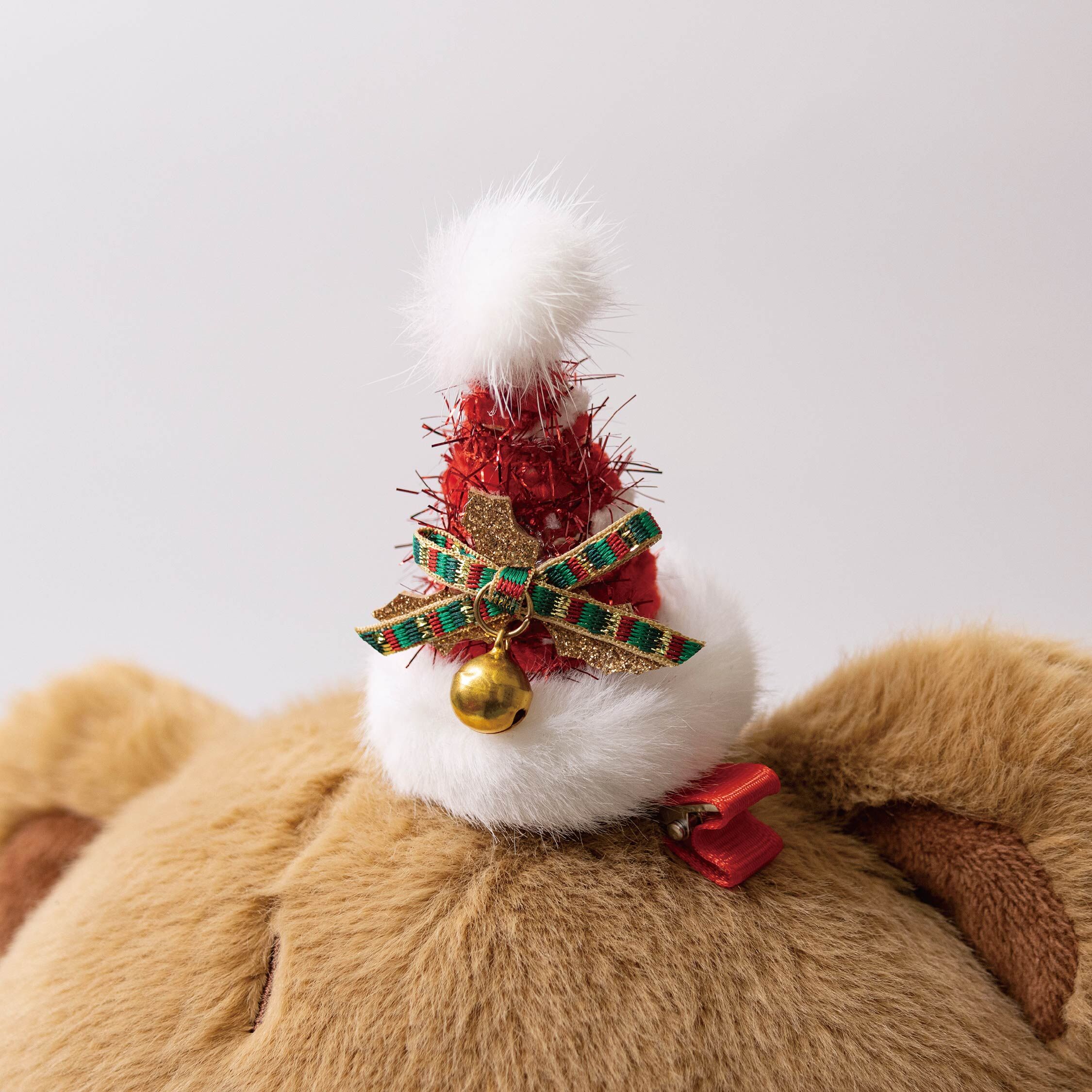 【JA0473】鈴鐺雪花聖誕帽鴨嘴夾