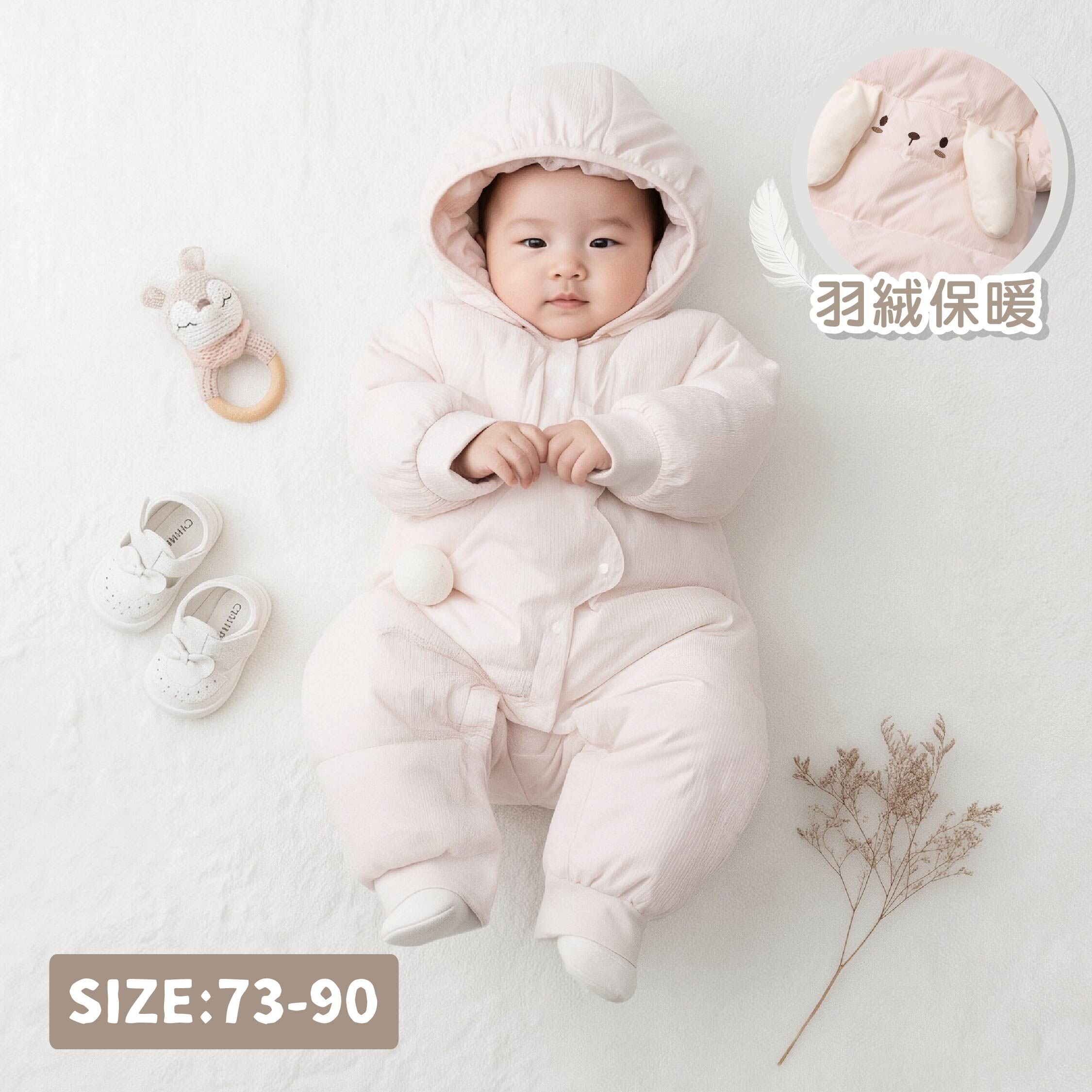 【JG5503】立體造型兔兔羽絨連身衣