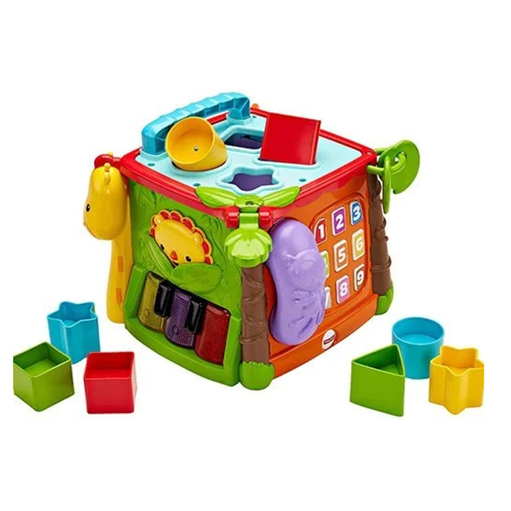 費雪可愛動物積木盒