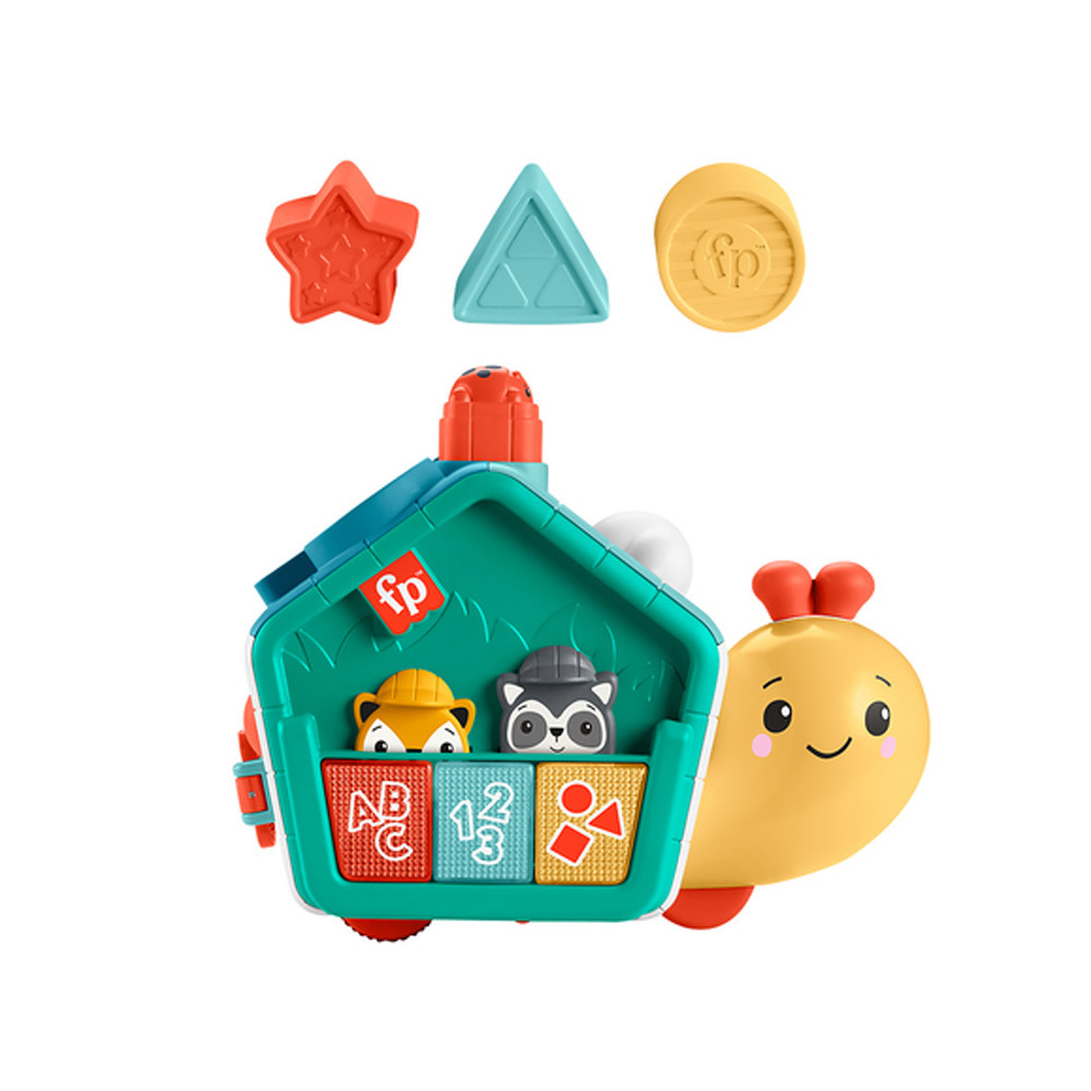 費雪可愛蝸牛爬行積木盒