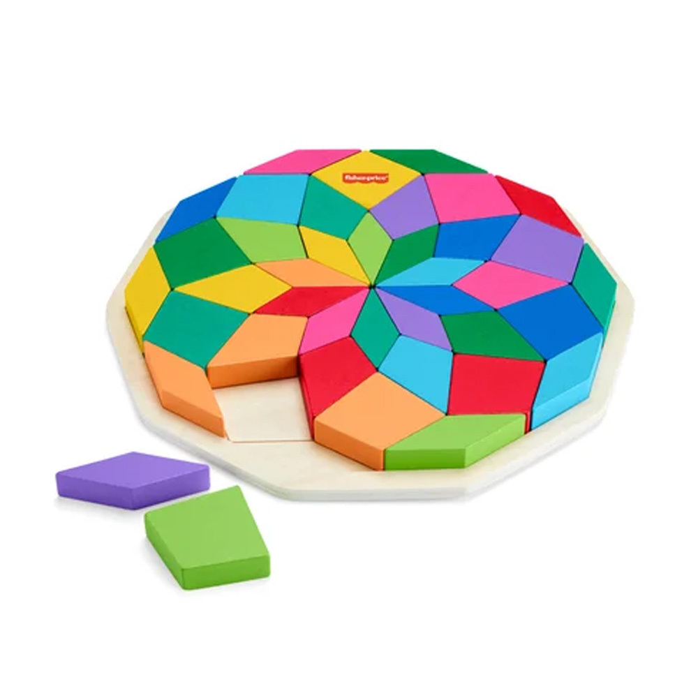 費雪木製曼陀羅拼圖積木