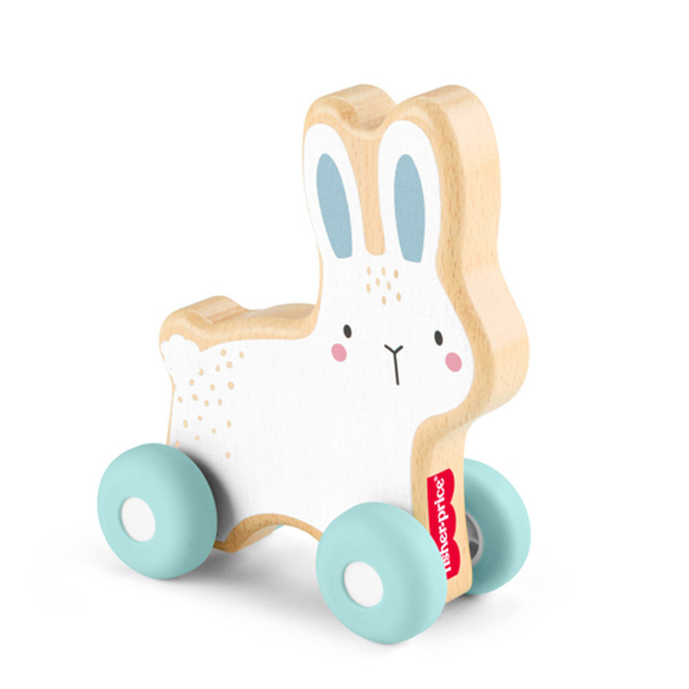 費雪木製推著走小兔子