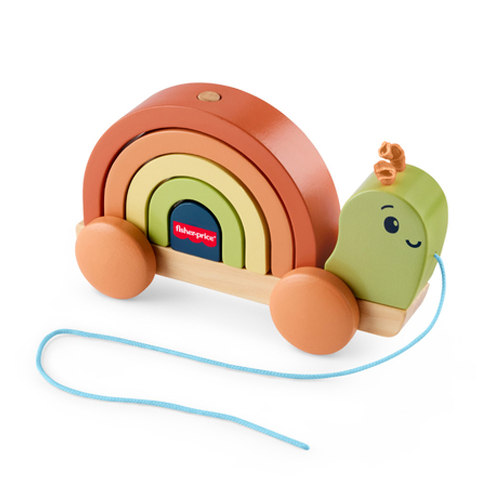 費雪木製堆疊拉拉蝸牛