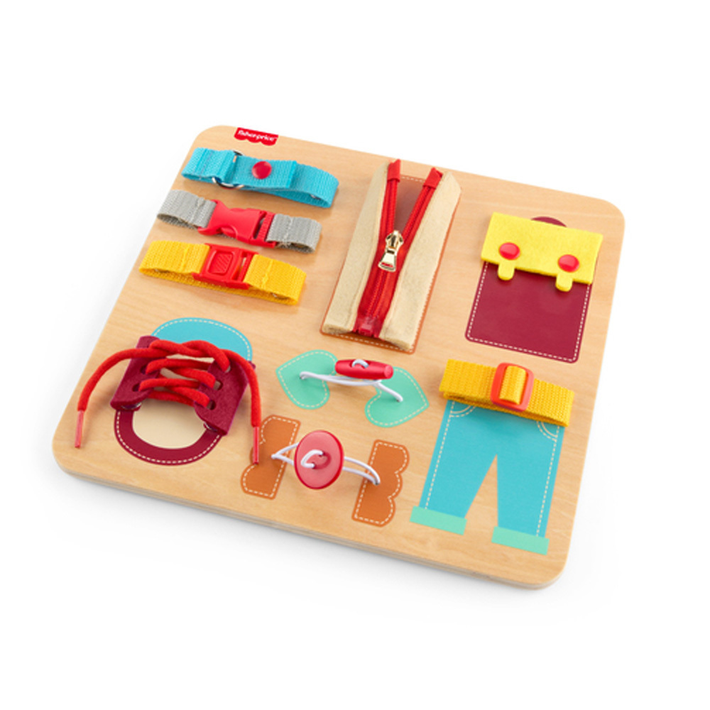 費雪木製蒙特梭利穿搭板
