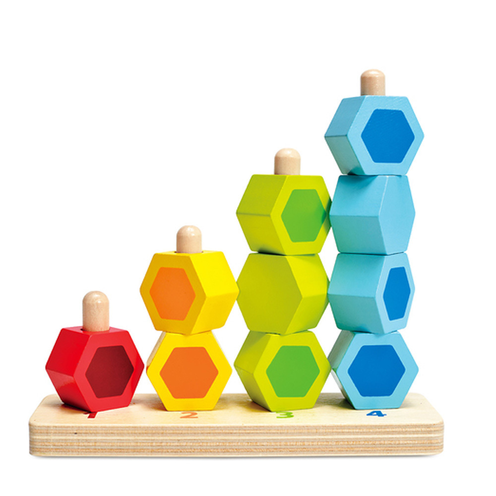 HAPE數字堆堆樂木製積木