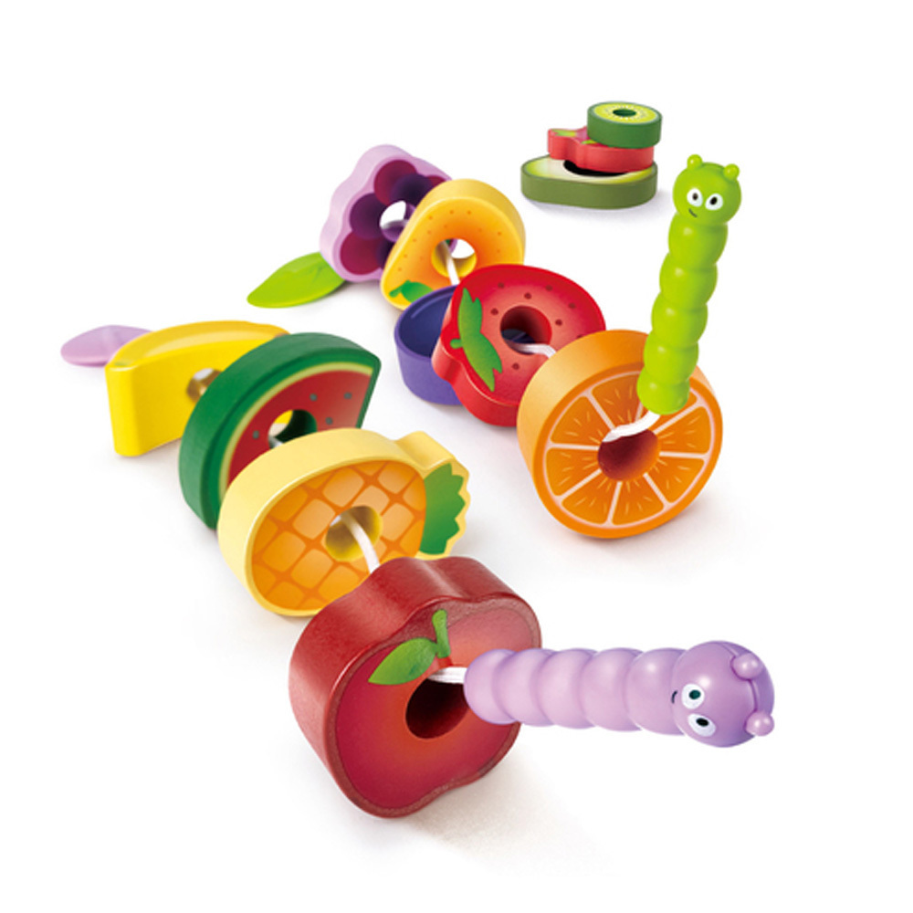 HAPE貪吃毛毛蟲水果穿穿樂