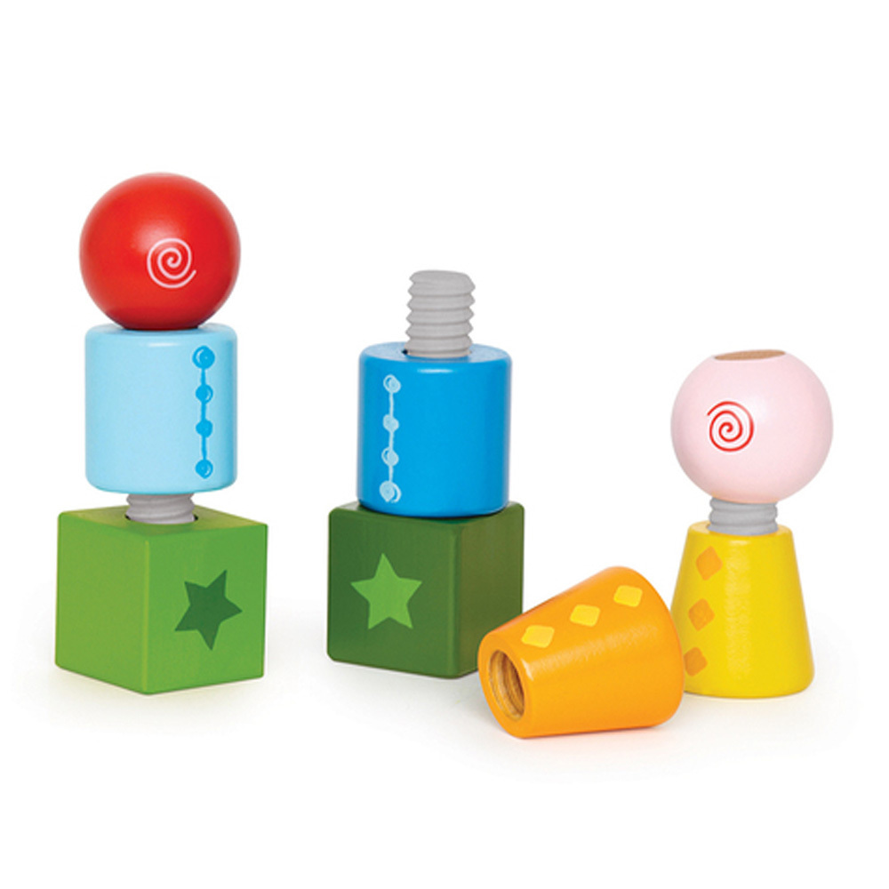 HAPE幾何螺旋組合積木