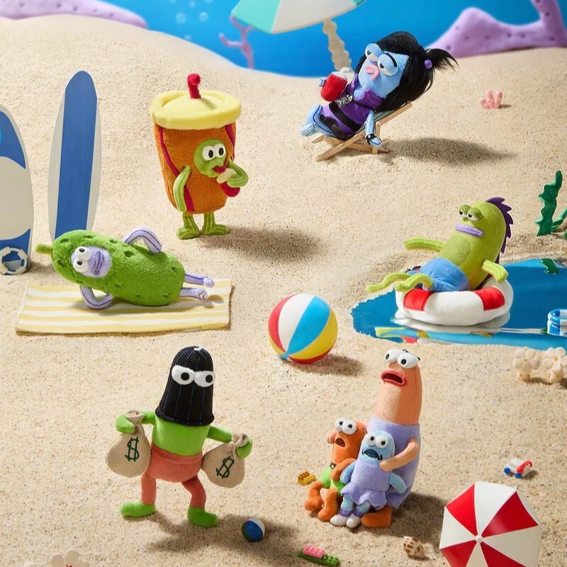 【代購／盲盒】海綿寶寶 正版授權｜比奇堡居民的一天 毛絨盲盒｜路人魚＆比奇堡好友 × 6款隨機