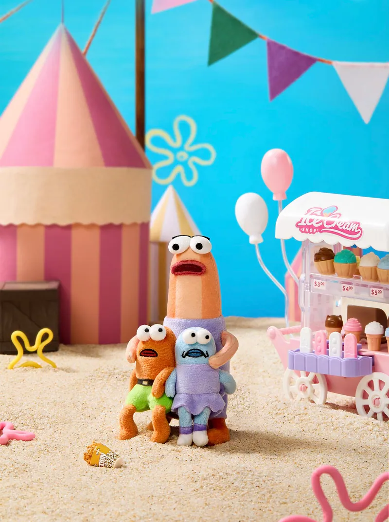 【代購／盲盒】海綿寶寶 正版授權｜比奇堡居民的一天 毛絨盲盒｜路人魚＆比奇堡好友 × 6款隨機