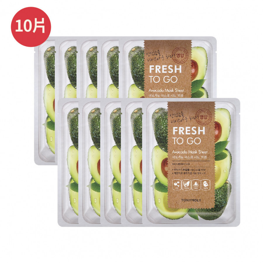 韓國直購 TONYMOLY Fresh To Go 面膜 (共10個味道)(10片裝)