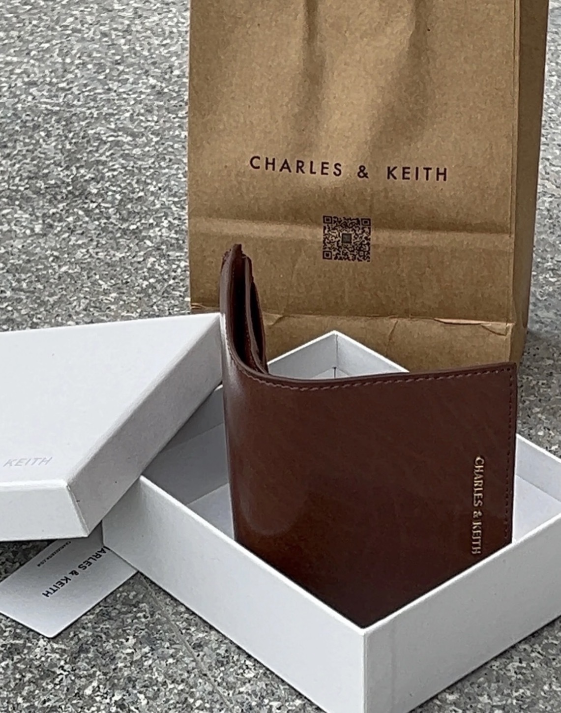 （現貨）Charles & Keith 小CK 皮革 錢包 皮夾 短夾 2色