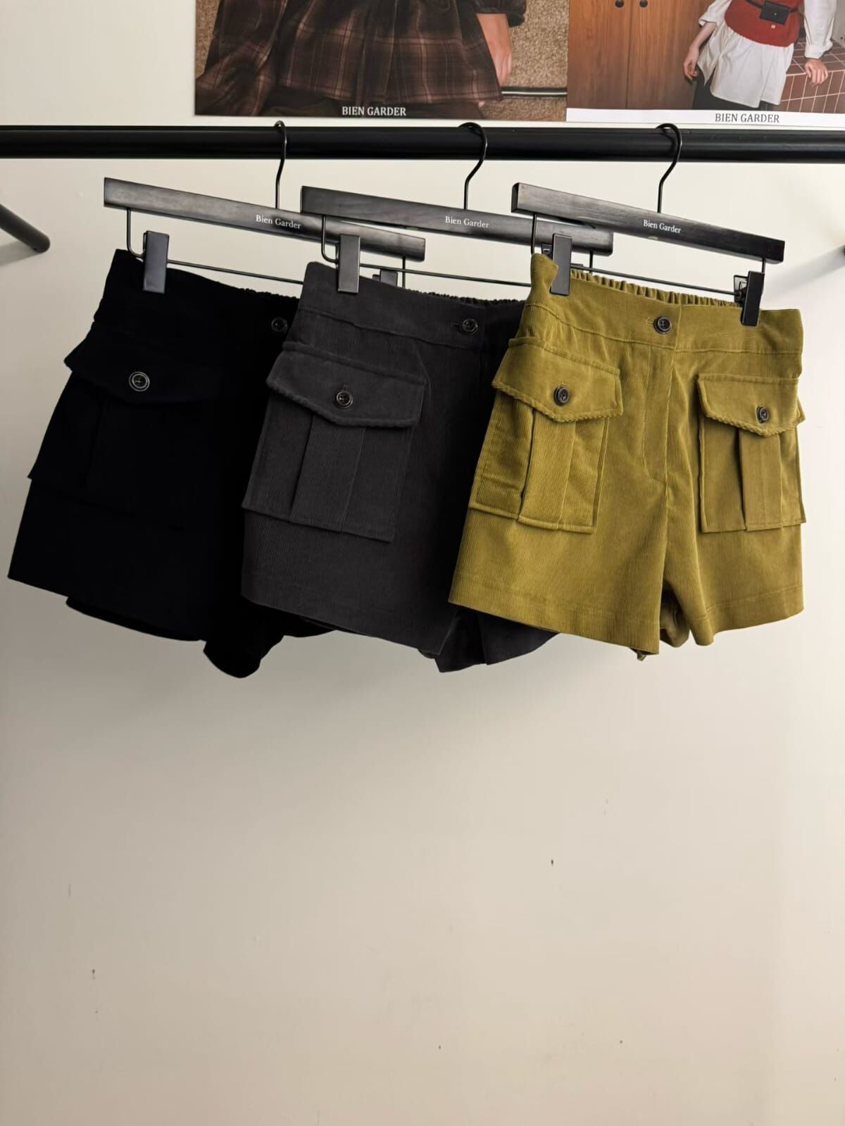 BG5329 後橡根大口袋短褲