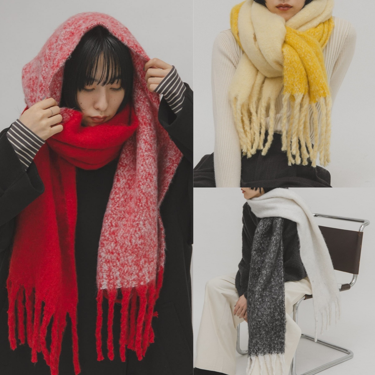 先行特價預購┃日本 KBF 大流蘇 披肩 圍巾