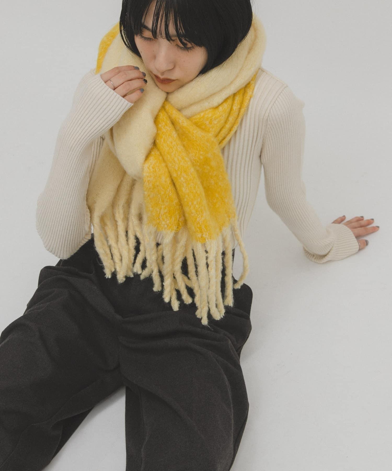 現貨┃日本 KBF 大流蘇 披肩 圍巾