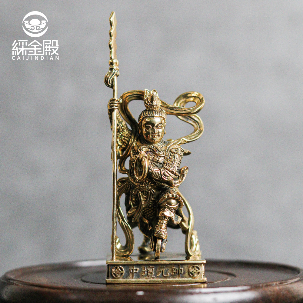 中壇元帥古銅擺件｜三太子｜哪吒｜行車平安｜守護神｜收藏｜求財【綵金殿】