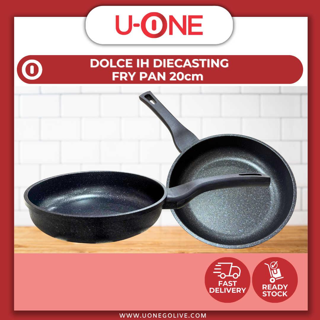 U-ONE | Korea | QueenDom | Kitchen Ware | Dolce IH Diecasting Fry Pan | 20cm | Cookware