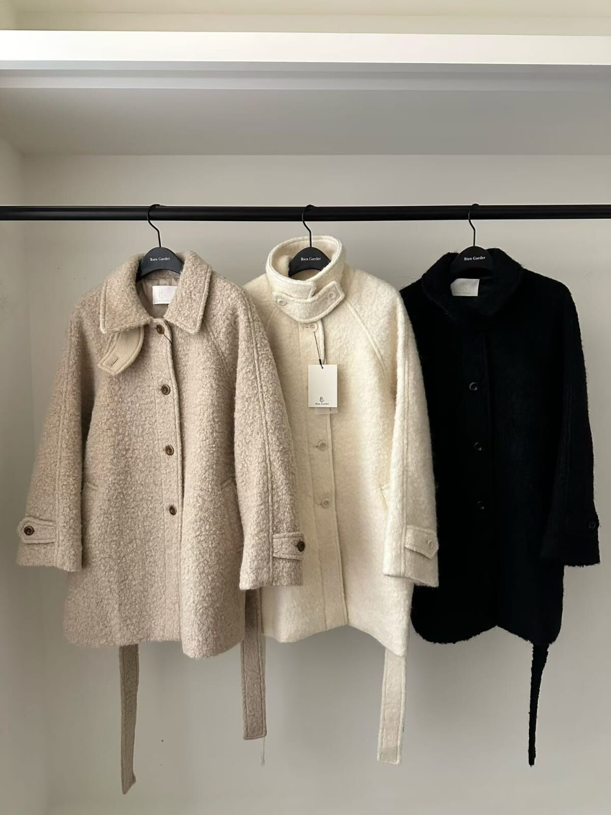 BG5335 可轉換高領毛毛長外套