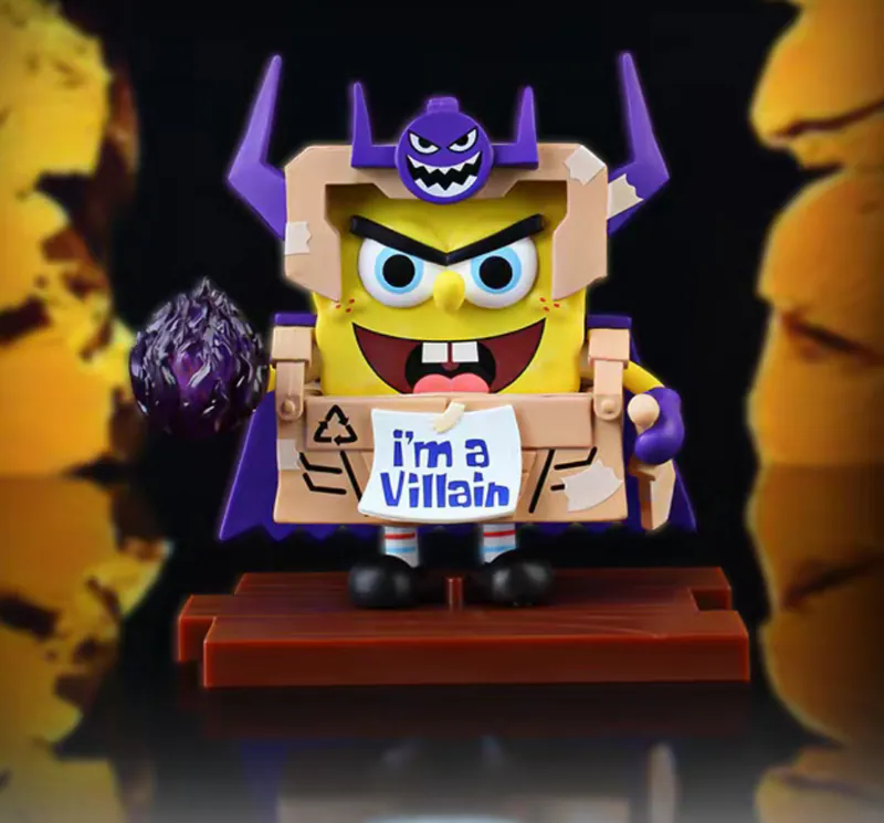 【代購】海綿寶寶 正版授權｜勇者大舞台系列 公仔盲盒｜積木 × 紙箱 × 6+1 隱藏款｜海綿寶寶／派大星