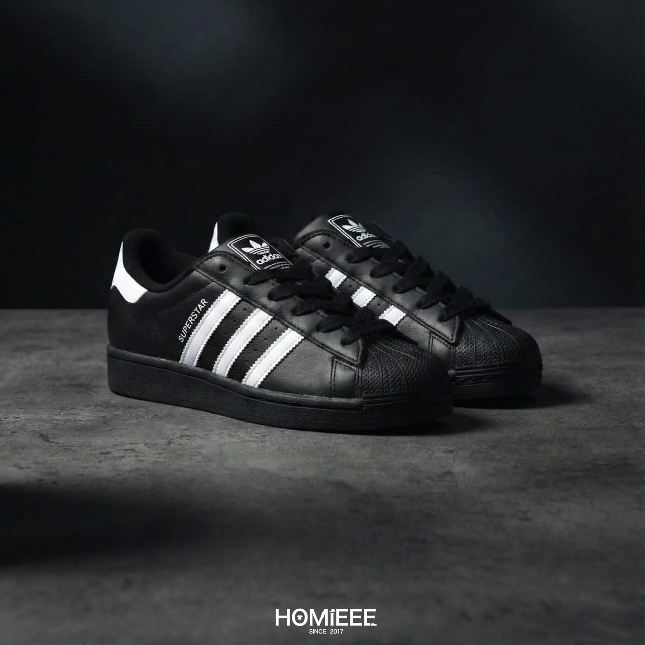 Adidas Originals Superstar 貝殼鞋 休閒鞋 黑色 男鞋 女鞋 [JI0079]