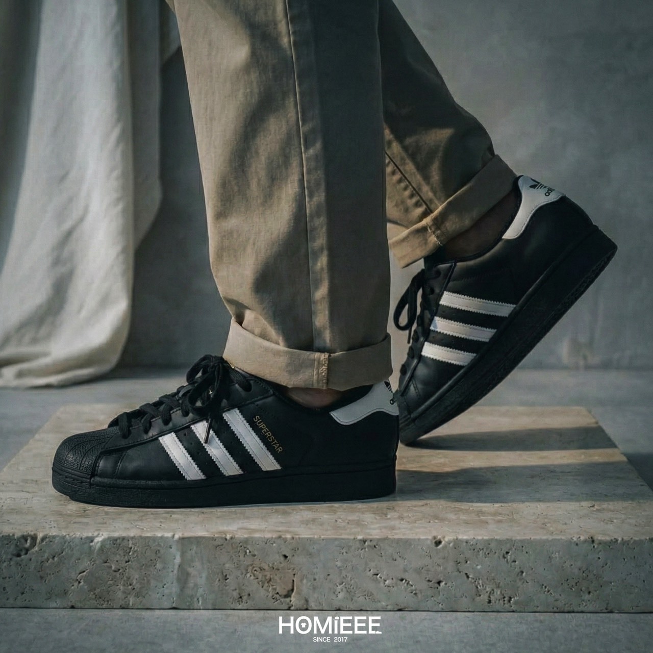 Adidas Originals Superstar 貝殼鞋 休閒鞋 黑色 男鞋 女鞋 [JI0079]