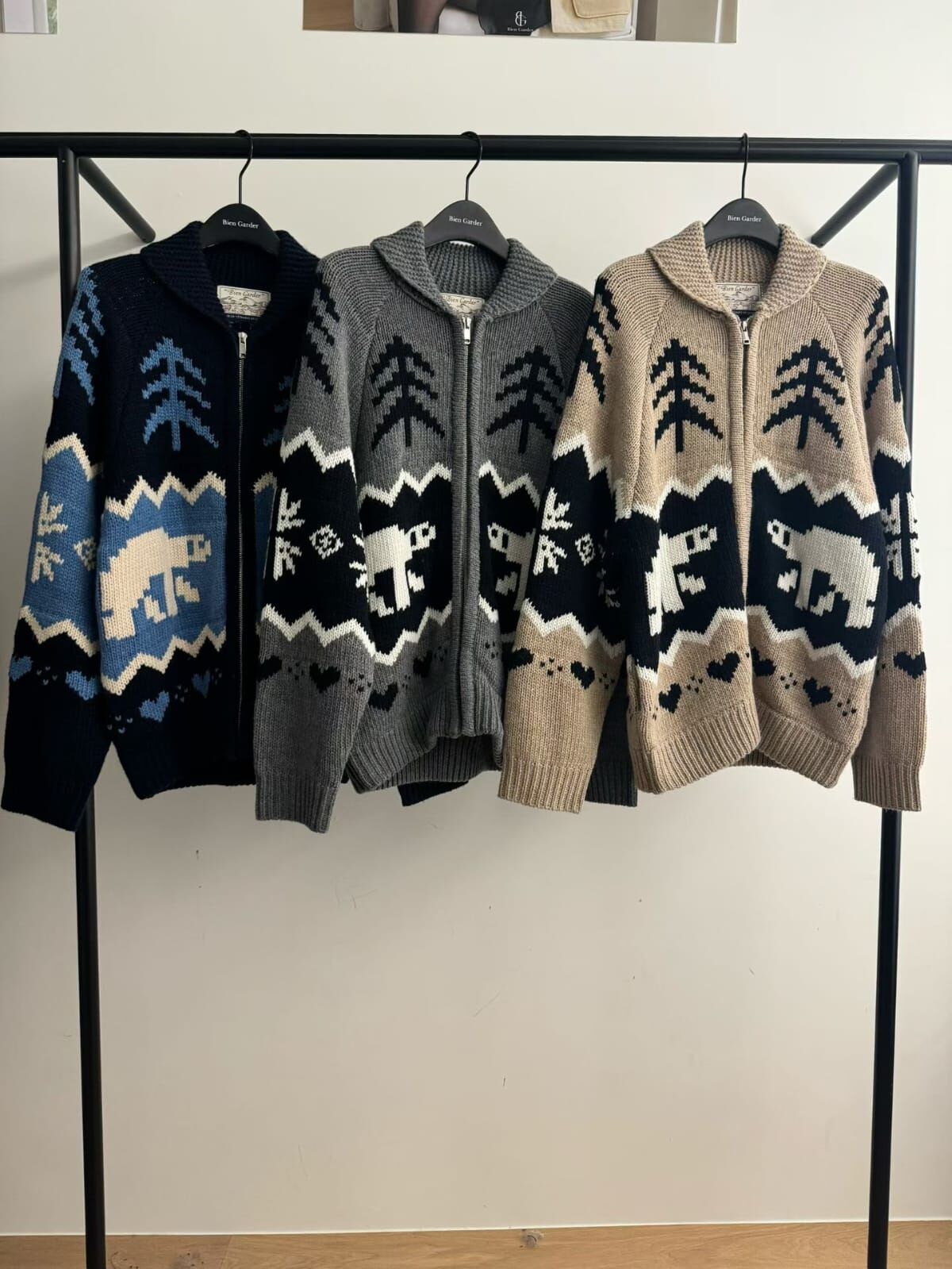 BG5340 聖誕必備拉鏈連帽外套