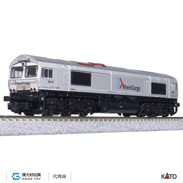 KATO 17751-G (N) 柴油機關車 Class 66 Rhein Cargo