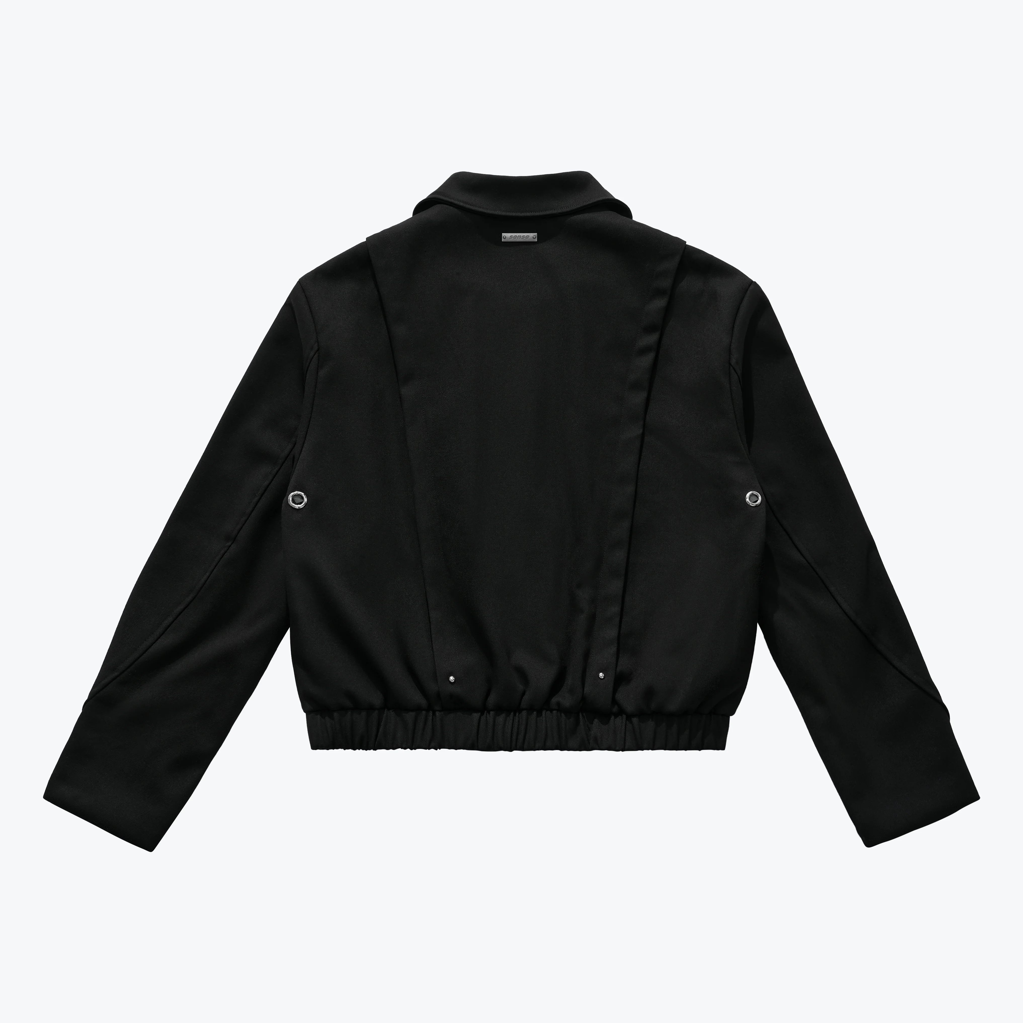 Sense Store Beaver Zip Short Jacket - Black | M25-54
