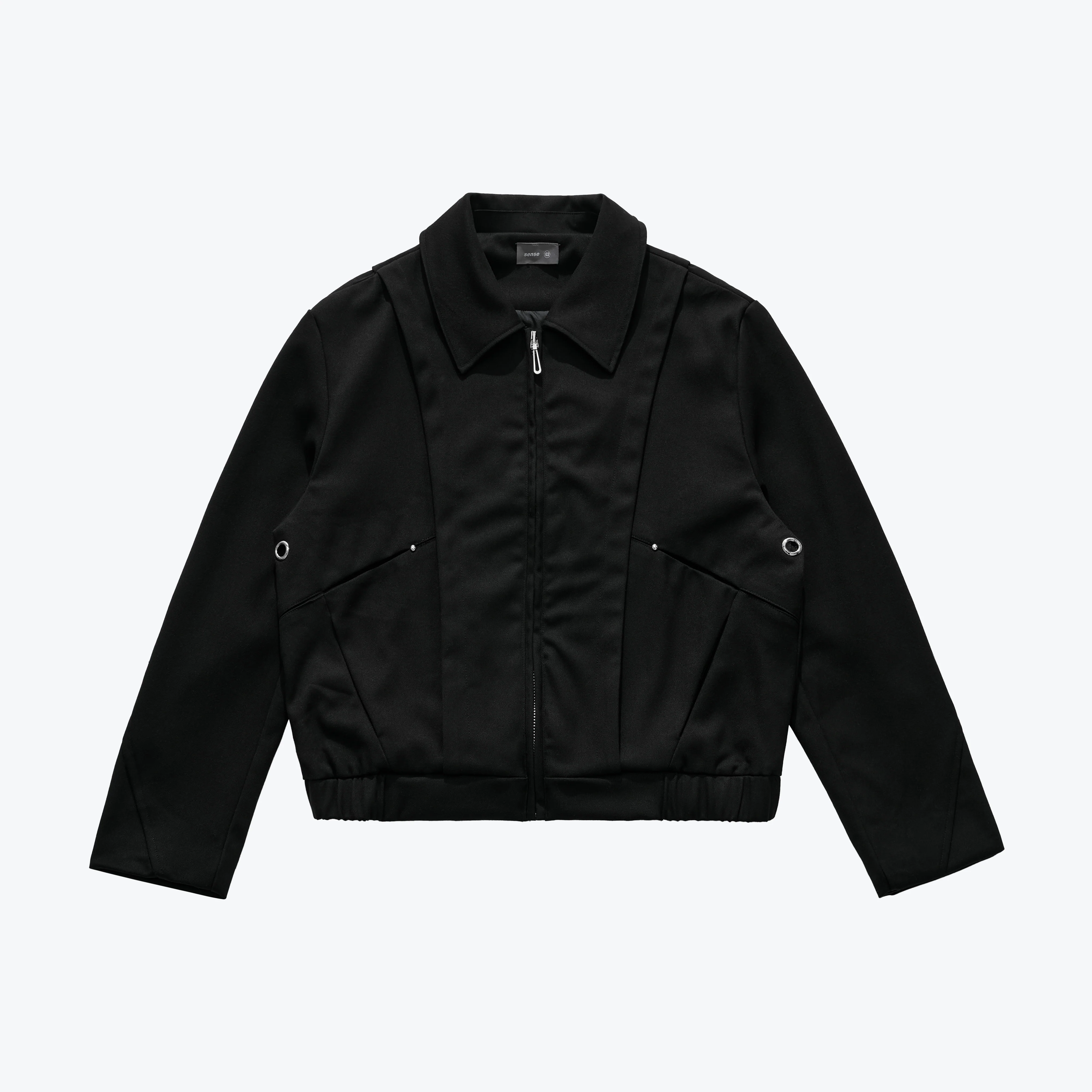 Sense Store Beaver Zip Short Jacket - Black | M25-54