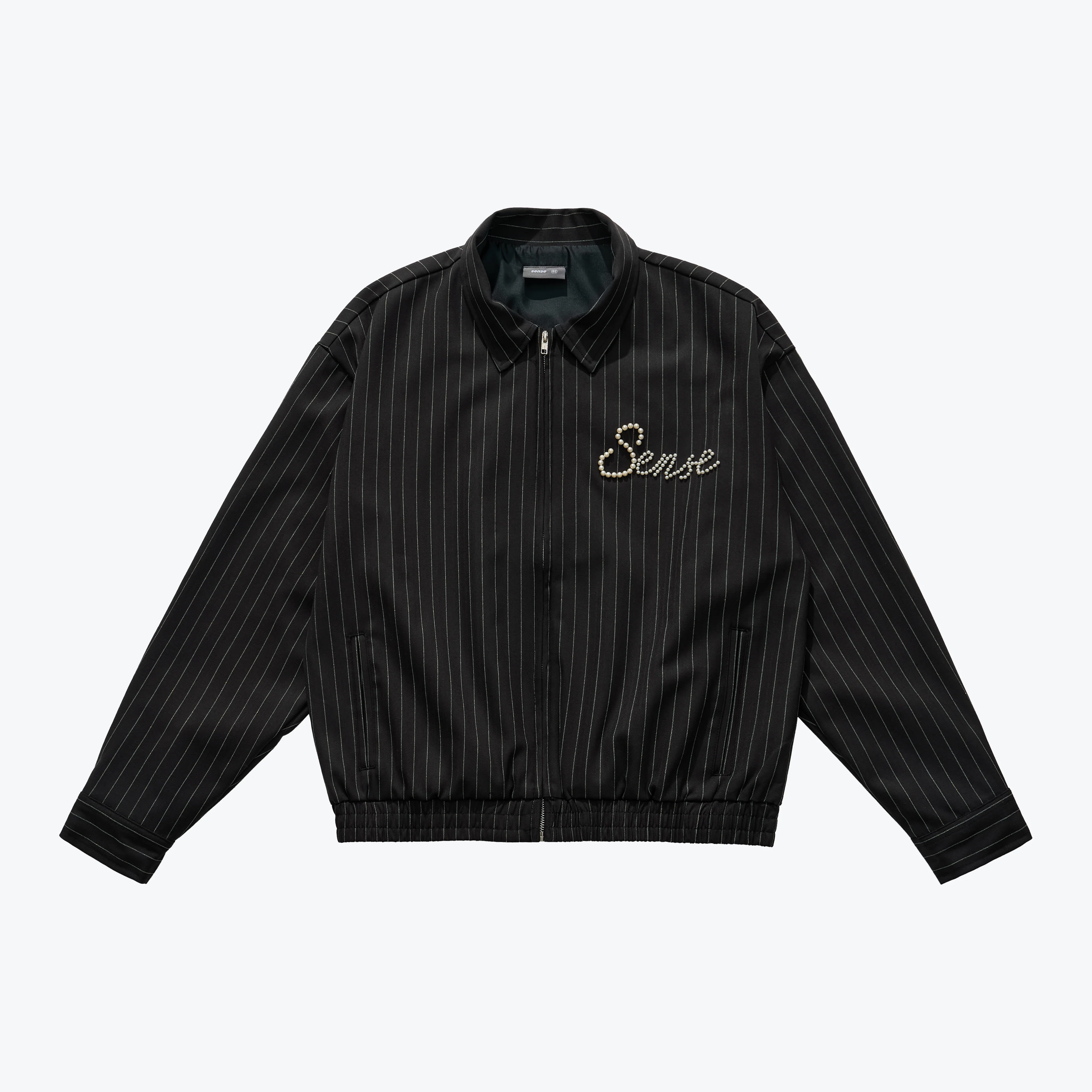 Sense Store Pearl Stripe Jacket - Black| M25-50