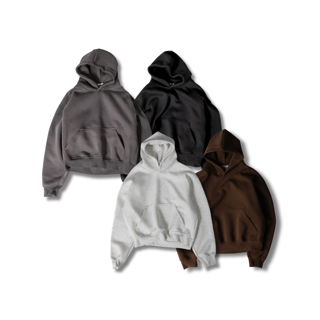 D.CLOSET BOXY 帽踢 短版 厚磅 刷毛