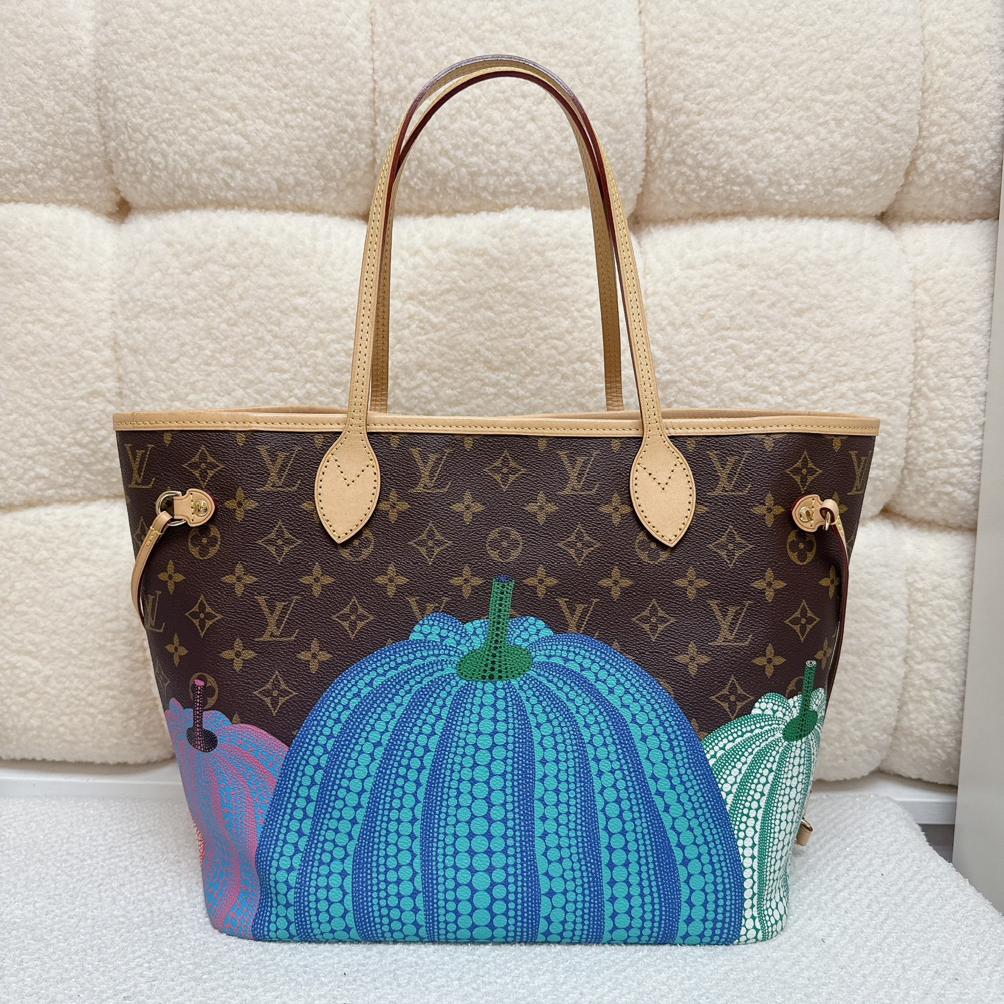 LV X YK Neverfull Tote Bag - Brown / Ghw