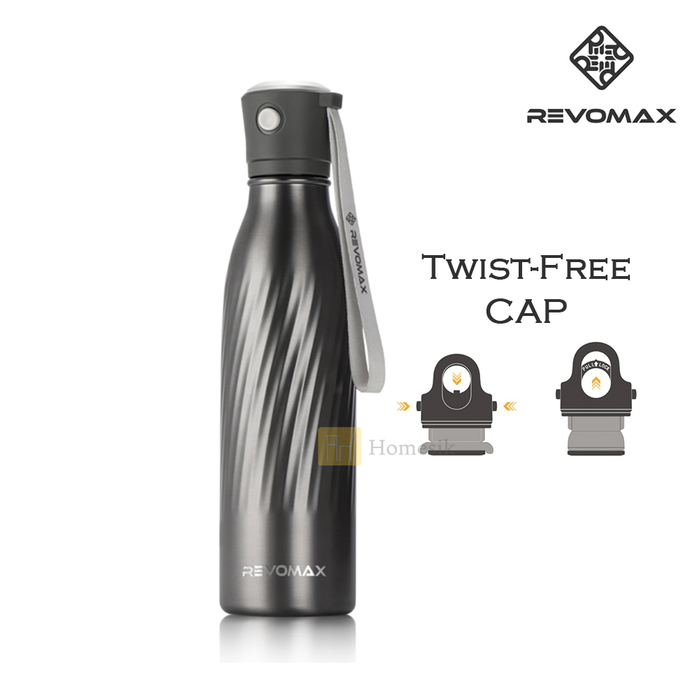 Cola 系列超級保溫瓶 500ml 天際灰 (71076) 316不銹鋼 無螺紋杯蓋專利設計