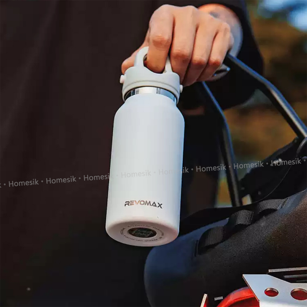 316SS 超級保溫瓶 防漏雙層不銹鋼瓶 266ml 白色 (97981) 無螺紋杯蓋專利設計