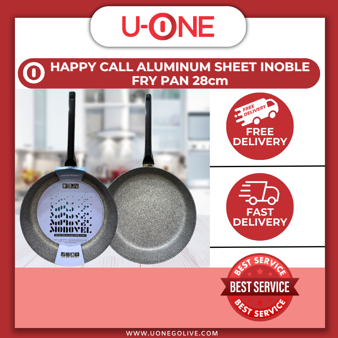 U-ONE | Korea | Happy Call | Kitchen Ware | Aluminum Sheet Inoble Fry Pan | 28cm | Cookware