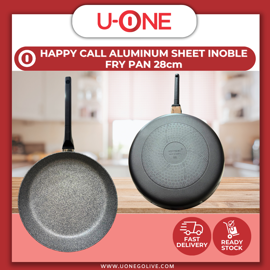 U-ONE | Korea | Happy Call | Kitchen Ware | Aluminum Sheet Inoble Fry Pan | 28cm | Cookware