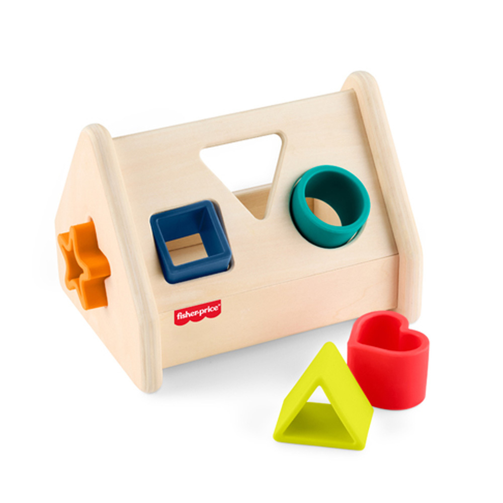 費雪木製形狀分類積木盒