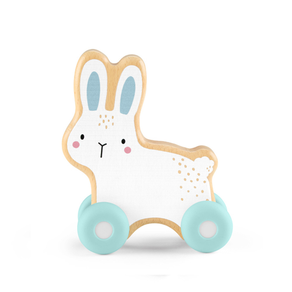 費雪木製推著走小兔子