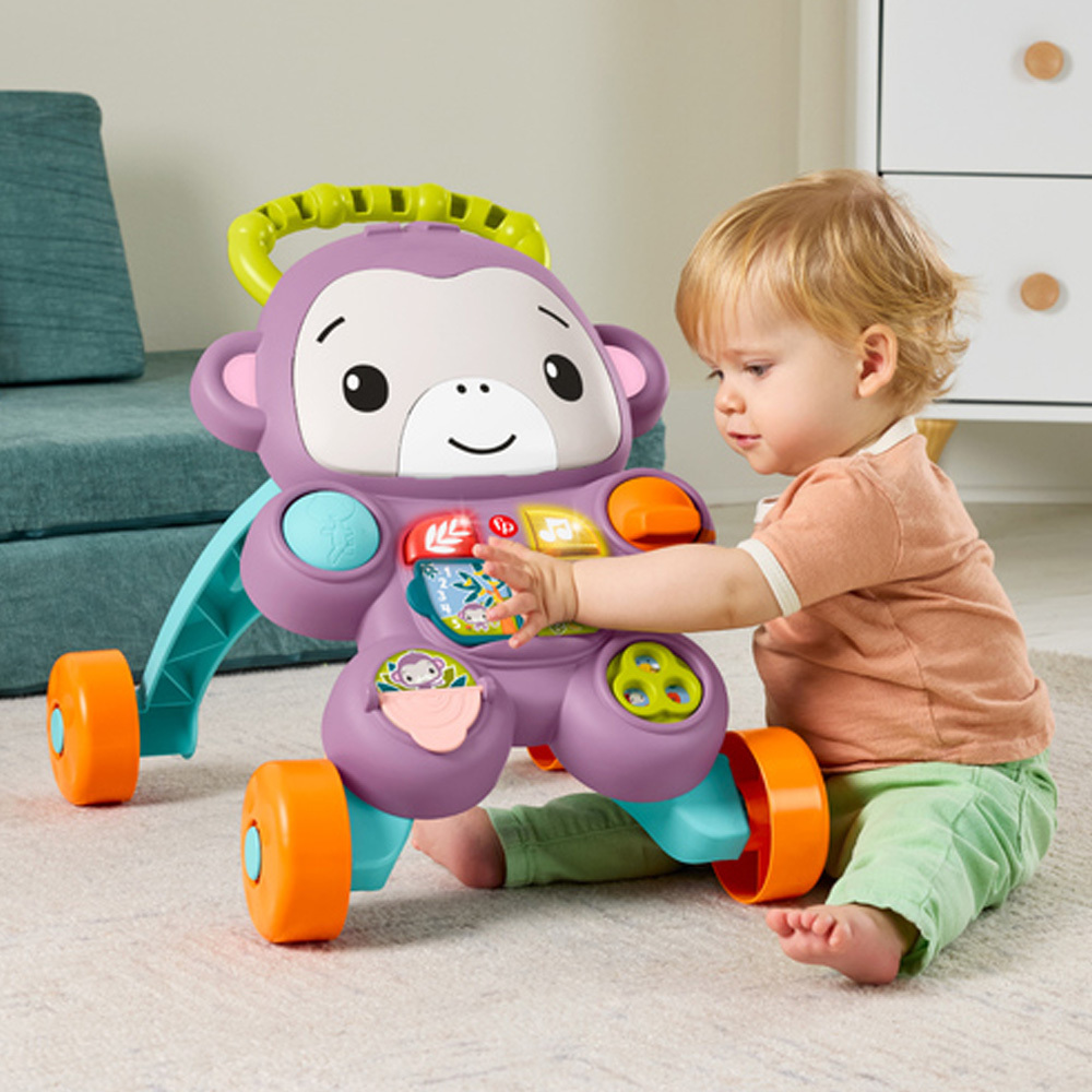 費雪紫色猴子聲光踏步車