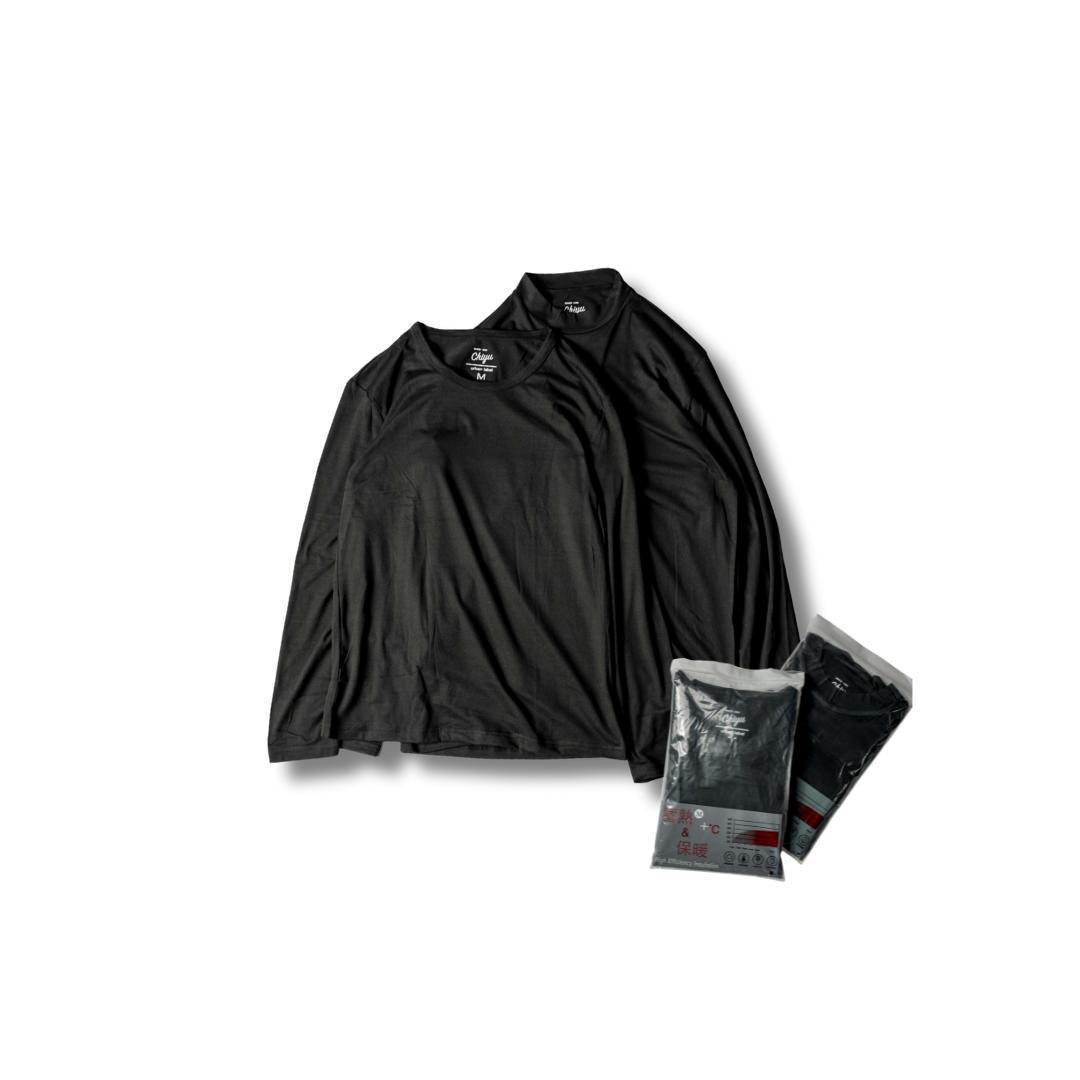 D.CLOSET 彈性 發熱衣 圓領/微高領