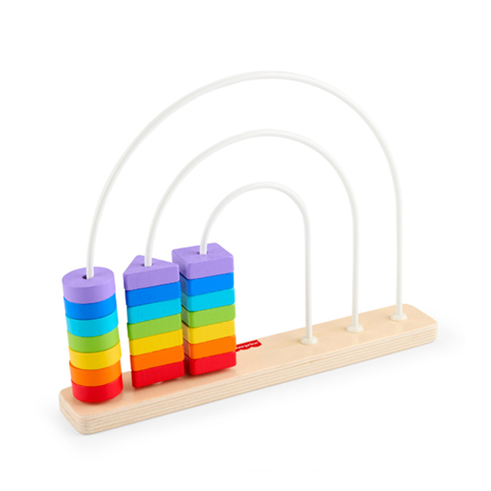 費雪木製彩虹串珠台