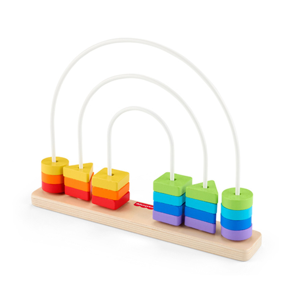 費雪木製彩虹串珠台