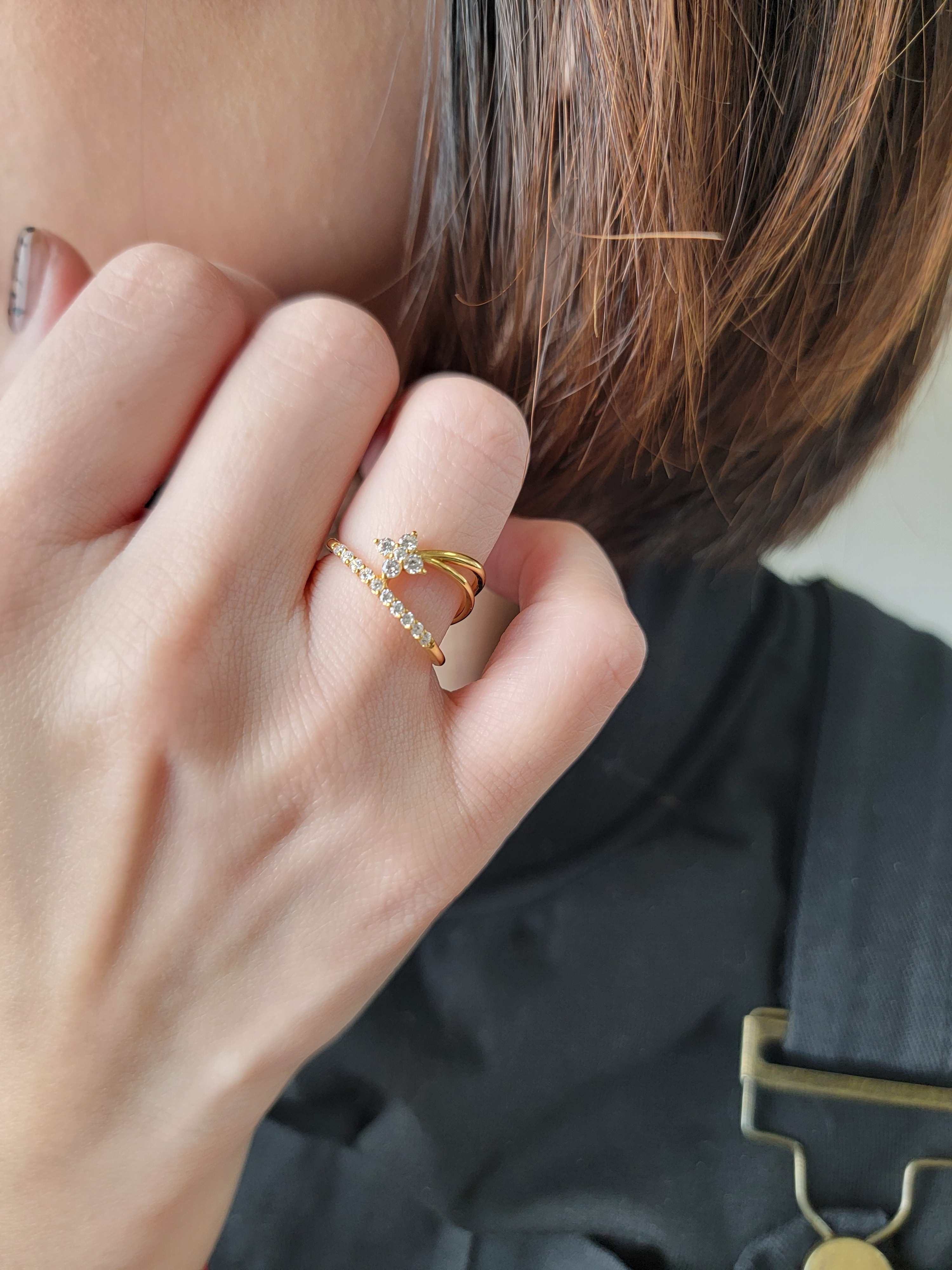 【me.luxe】SV18K願之光-星願鋯石戒