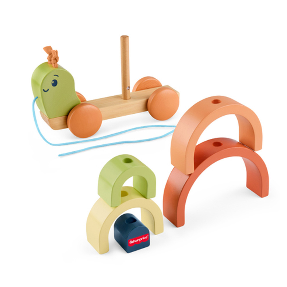 費雪木製堆疊拉拉蝸牛