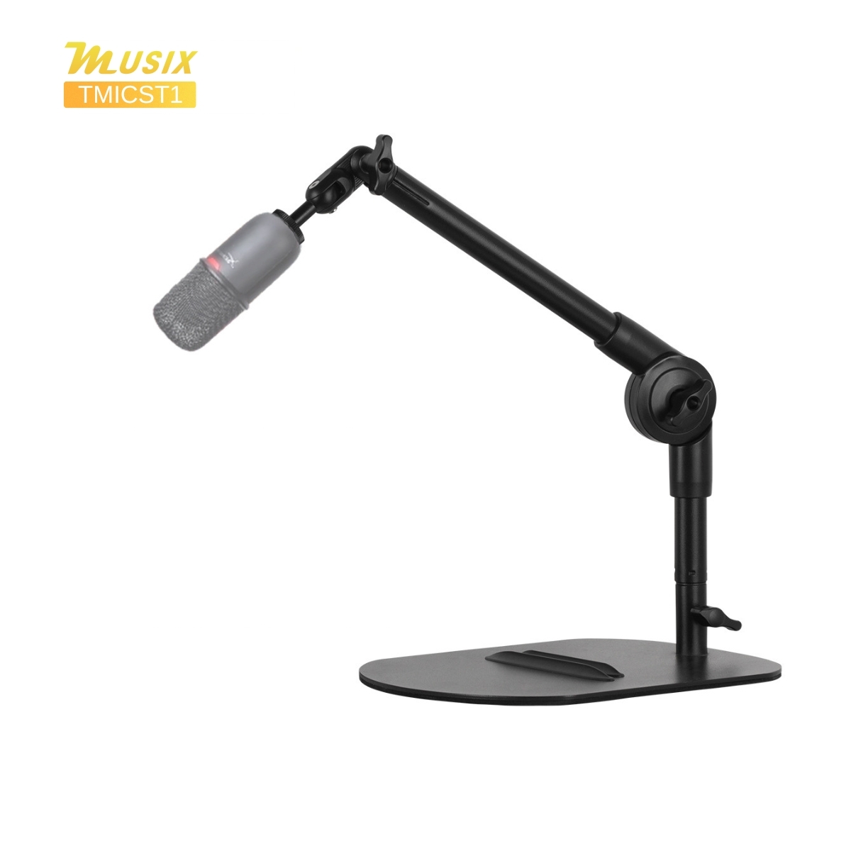 MUSIX TMICST1 可調式桌面麥克風架(連麥克風夾)
