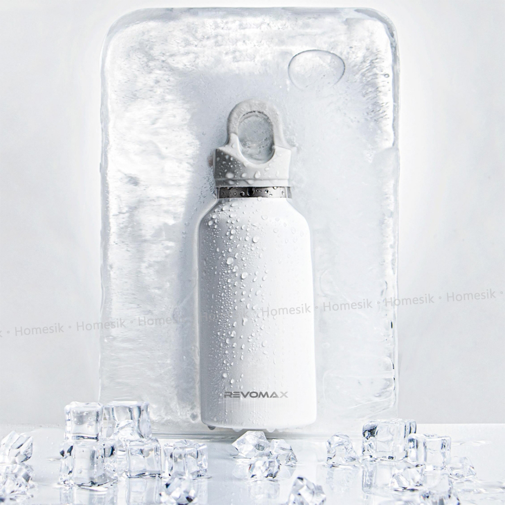 316SS 超級保溫瓶 防漏雙層不銹鋼瓶 266ml 白色 (97981) 無螺紋杯蓋專利設計